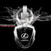 Car Metal Chrome-plated 3D Keychain Man Woman Universal Keychain Waist Pendant For Lexus F SPORT GX460 Ct200h IS250 ES 220D