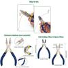 H7EE Набор из 2 основных инструментов для бисероплетения Ручные плоскогубцы для изготовления колец и придания формы проволоке