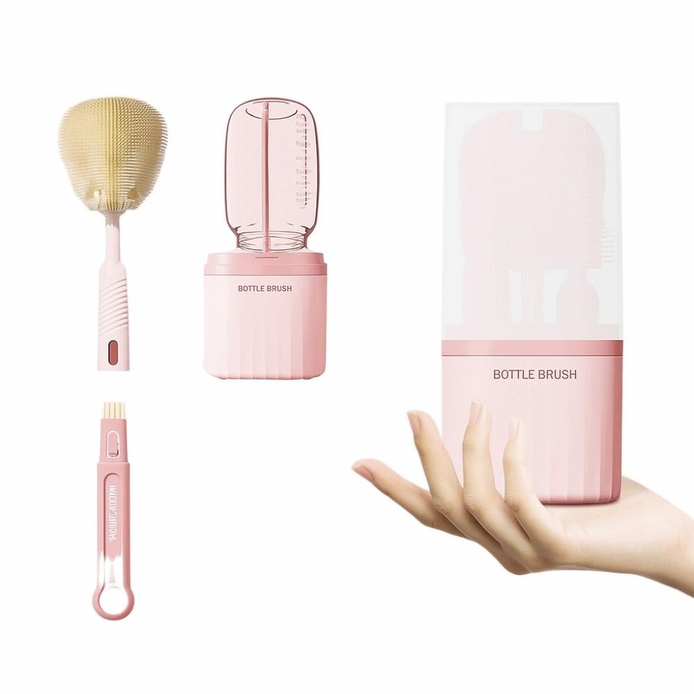 6pcs/set Eyedropper Brush Baby Nipple Brush Kit Pacifier Straw Scrubber Domestic Workers