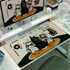 Cartoon Cute Little Black Cat Large Mouse Pad Work Station Computer Keyboard Nonslip Mat Dormitory Thickened Wrist Cushion