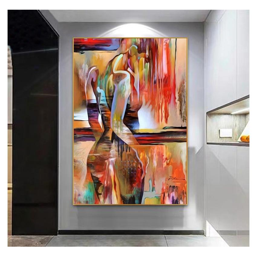 Современная секс-леди картина, настенный художественный постер для девушки, спальни, абстрактное минималистское искусство, картина маслом, домашний декор, скандинавская картина на холсте