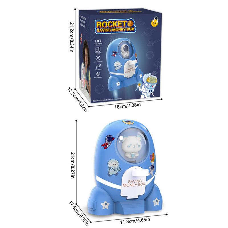 Ракета-космонавт, игрушки для банка, копилка, детская копилка, копилка, домашний декор, детские ролевые игры, подарки для детей, украшения для комнаты