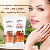 Globus Naturals Комбо для осветления кожи с шафраном и сандалом - Очищающее средство для лица 75 г и Крем для лица 50 г, Набор из 2 шт.