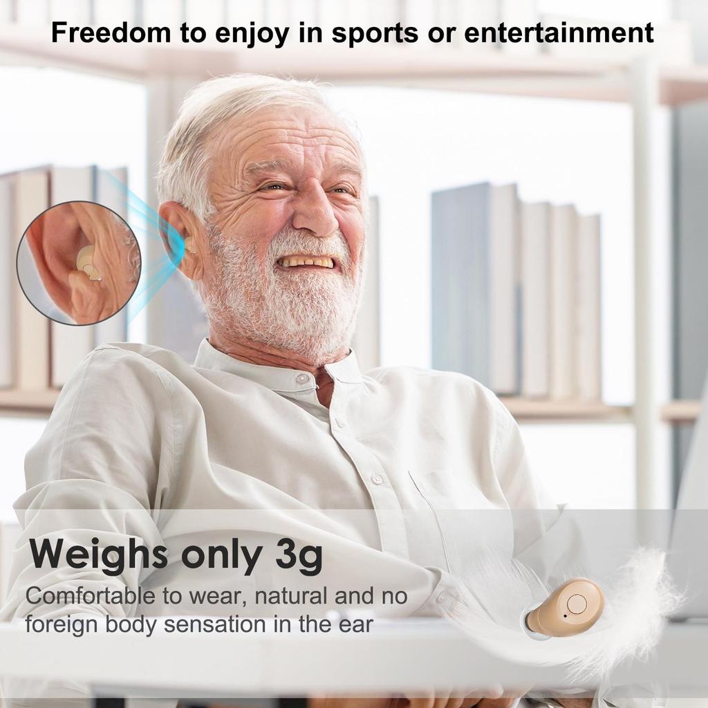 16 Channels Hearing Aid For Deafness Elderly Bluetooth Hearing Aids App Control Rechargeable Sound Amplifier with LED Display