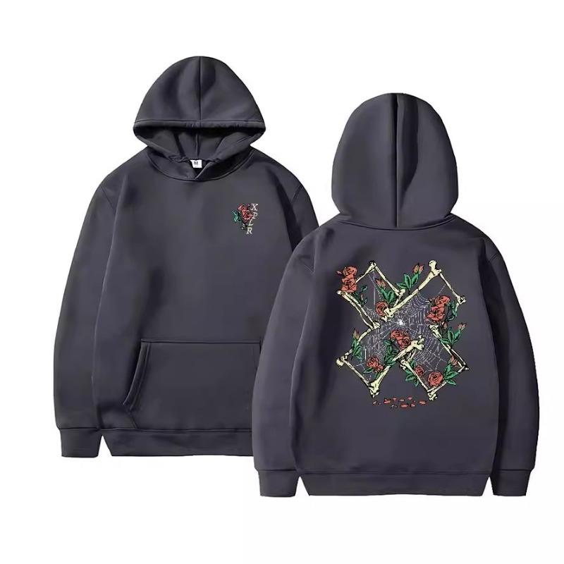 Толстовка с капюшоном Proteus Boy с принтом роз и бабочек весна-осень свободный топ мужские и женские флисовые толстовки и свитшоты унисекс