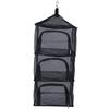 Foldable 4 Layers Hanging Shelves Dry Rack Net Zipper Opening Mesh Netting Outdoor