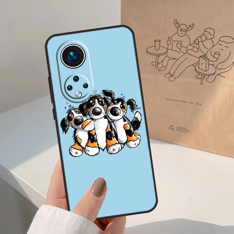 Смешная бернская горная собака Для Honor Magic 7 Lite 5 6 8 Pro Чехол Для Honor 400 200 90 70 50 X8c X8b X9a X9b X9c X9d Win