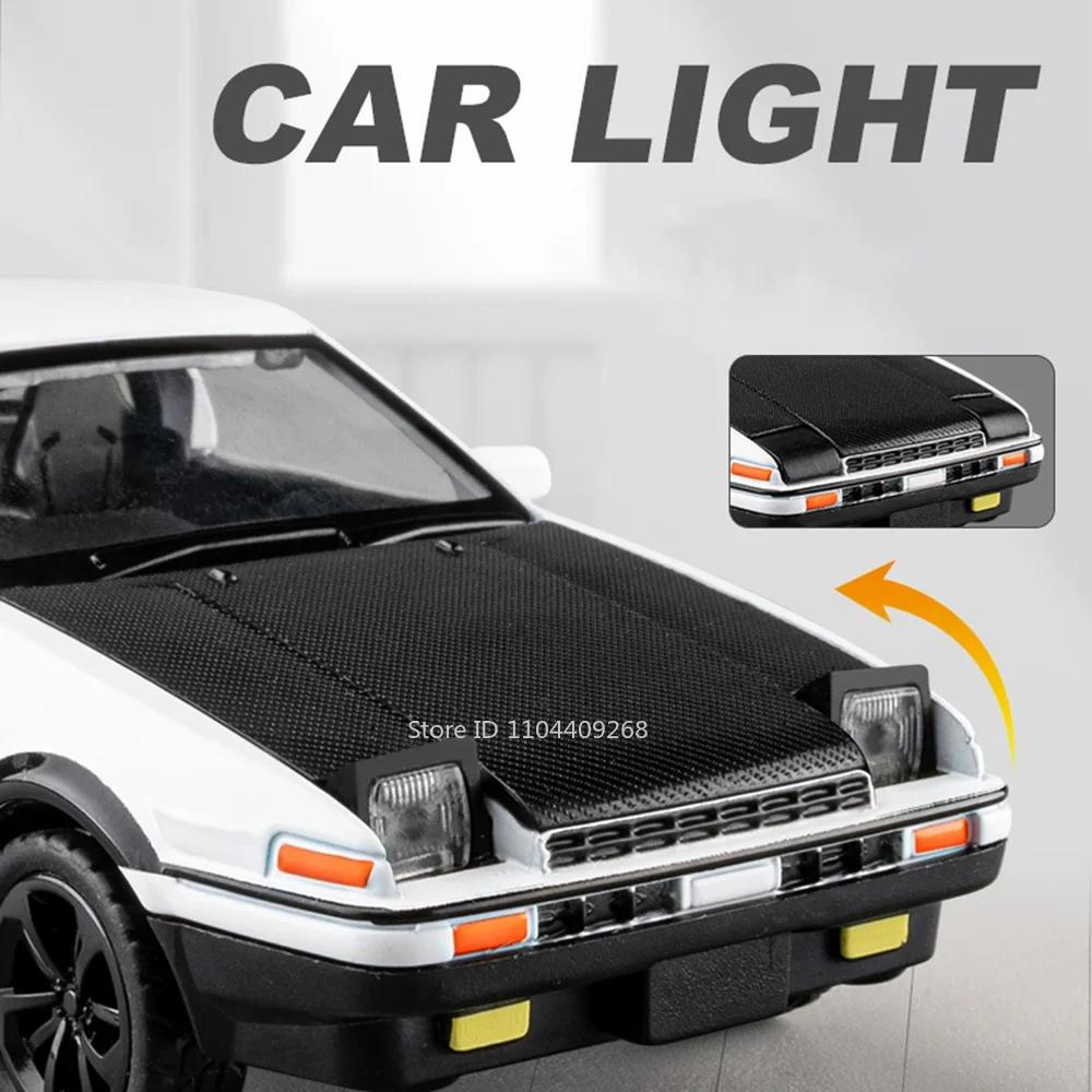 1:36 Ae86 Классический Киномобиль Модель Игрушка Двери Открываются Звук Свет Модели Оттяни Назад Сплав Литье Под Давлением Миниатюрные Игрушки Коллекция Подарки