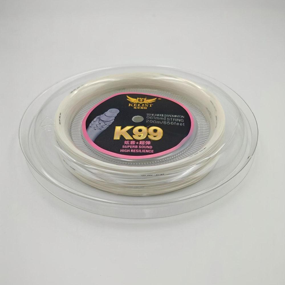 0.61mm 200m White Nylon Badminton String High Resilience & Bright Sound Professional Training & Competition Use KELSIT PRO99