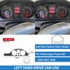 Для VW Volkswagen Passat B6 2006-2008 Панель центральной приборной панели Накладка Мягкая Настоящее углеродное волокно Наклейка Аксессуары для интерьера автомобиля