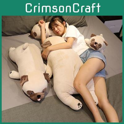 Мопс Лежащая Собака Плюшевая Игрушка Животное Мягкая Кукла Подушка Мультяшное Украшение Подарок Детям