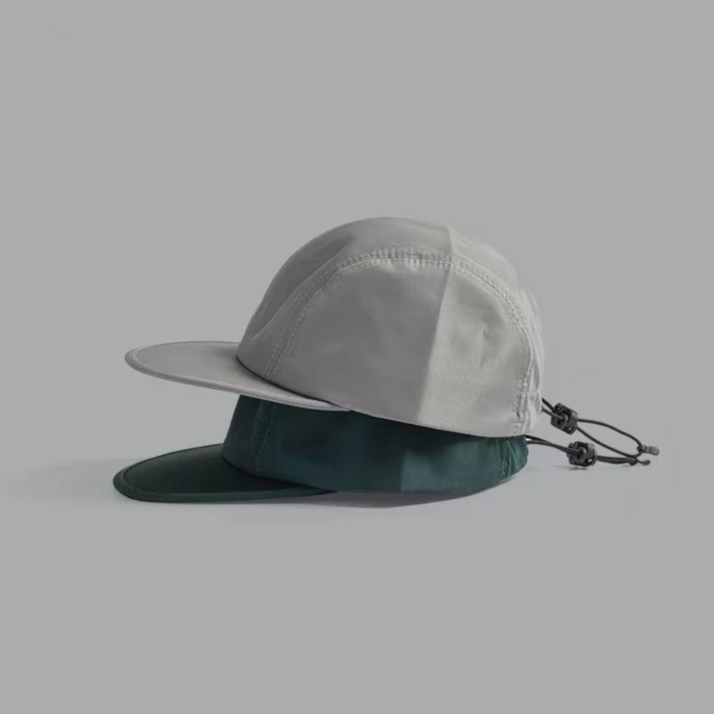 Drawstring Design Sunshade Cap Adjustable Snapback Hats Fashion Baseball Cap  Sports Hat