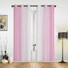 Розовые белые градиентные шторы для спальни, гостиной, шторы для кухни, детской комнаты, занавески для окна, современный домашний декор