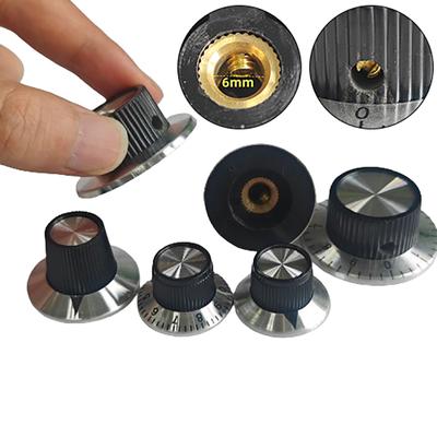 1 шт. 6 мм вал педали эффектов ручка Diy аксессуары хромированная верхняя часть винтажная ручка усилителя гитары ручка индикации стрелки