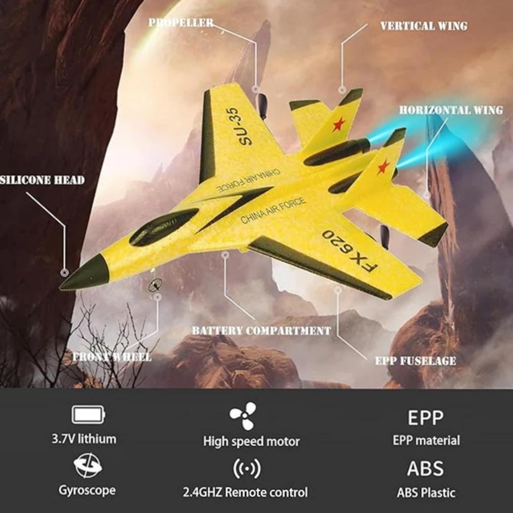 Радиоуправляемый пенопластовый самолет SU-35, самолет 2,4G, планер с радиоуправлением, пульт дистанционного управления, истребитель, планер, самолет из пены, игрушки для мальчиков для детей