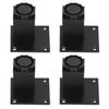 4Pcs/Set Furniture Leg Adjustable Height Aluminum Alloy Square Support for Sofa Cabinet60mm
