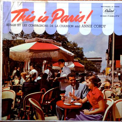 LP Пластинка LES COMPAGNONS DE LA CHANSON & ANNI - This Is Paris T10042 CAPITOL 1957 США Поп Б/У