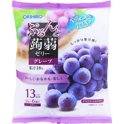 Orihiro Prandu Purunto Konnyaku Jelly Pouch Grape 20 г x 6 шт. Другое (проверьте замки, очистители языка и т. д.) Желе Другое (проверьте замки, очистители языка, e