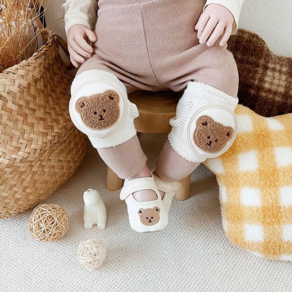 Cotton Baby Knee Pads Cartoon Design Elbow Pads Cute Child Leg Pads  Infant