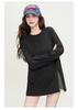 Irregular slit design T-shirt