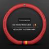 Car AntiSlip Leather Steering Wheel Cover For Volkswagen Magotan Passat Golf GTI Tiguan Touareg Polo Arteon Beetle T-ROC T-Cross