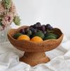 Ротанговые фруктовые корзины Плетеные миски для хранения Натуральные плетеные сервировочные корзины Миски Декоративные корзины для организации кухонной столешницы