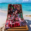 Atletico Madrid Beach Towel High Absorbency Quickdry Comfortable Lightweight Suitable For Sports Travel Swimming Yoga Bathroom Beach And Pool