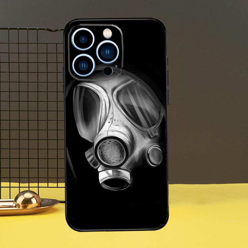 Чехол для телефона с изображением противогаза для iPhone 13 12 14 11 16 15 Pro Max Plus Mini 7 8 X XR XS Max