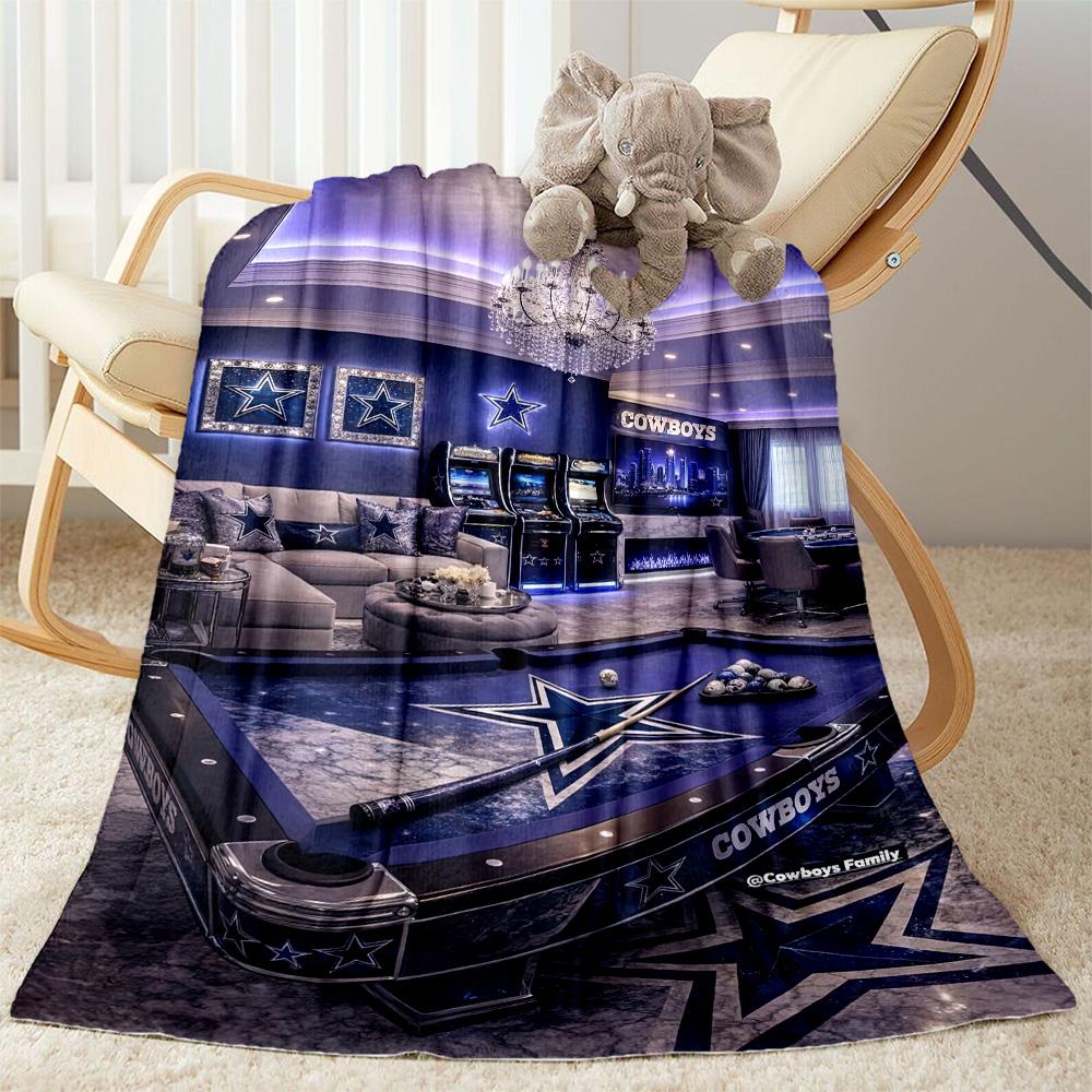 Dallas Blanket Durable Comfort Suitable for Chair Office Chair Picnics for All Seasons Digital Print Unique Gift for Family and Friends Camping