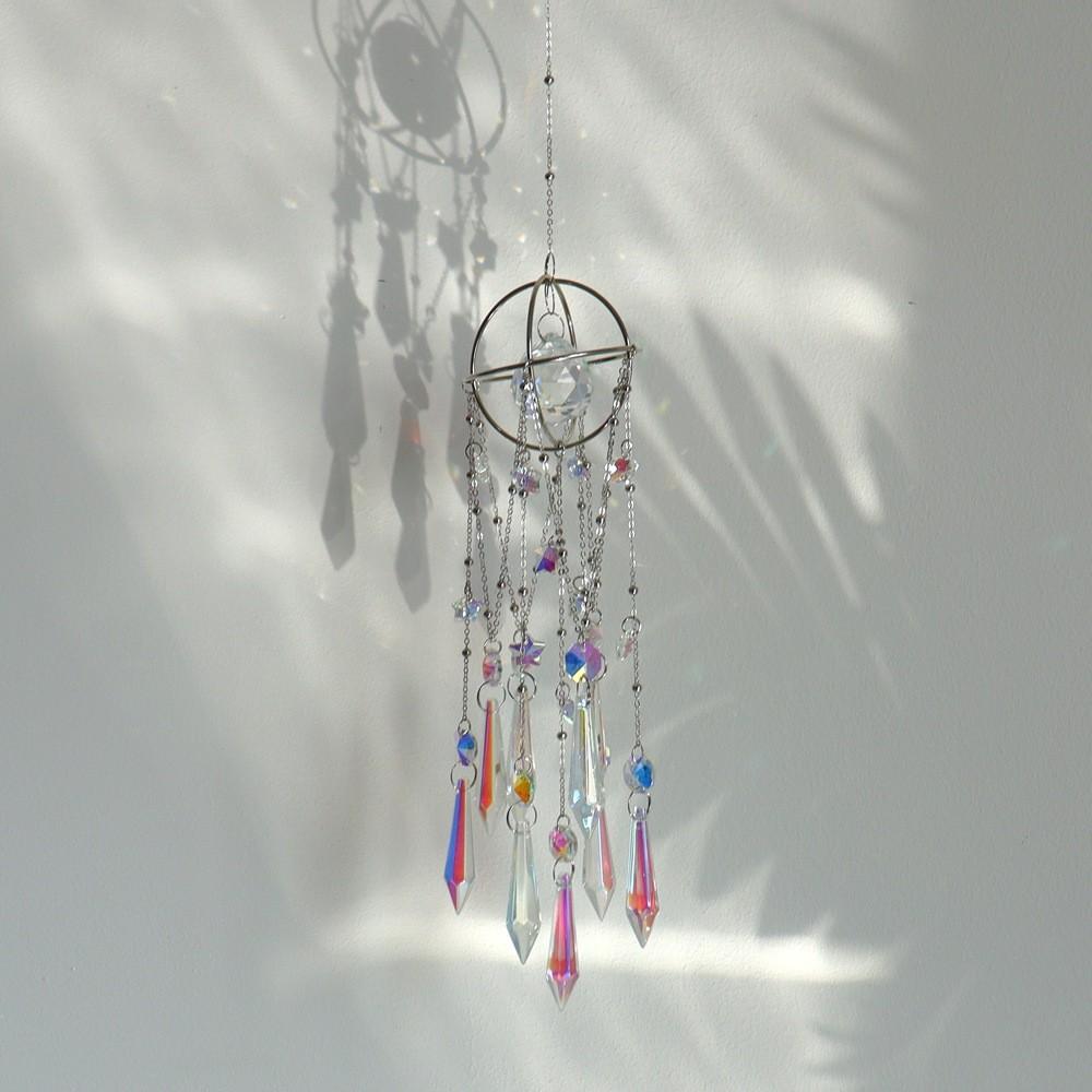 Crystal Sun Catcher Pendant With Agate Material For Home Decor Gift For Weddings