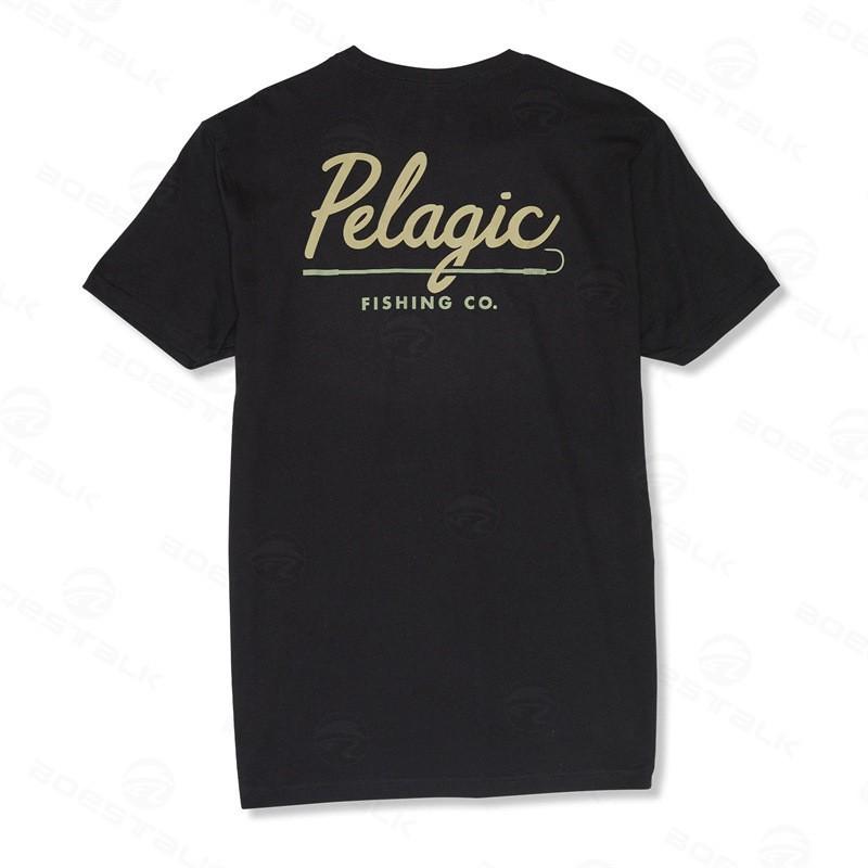 Men's Pelagic Fishing Clothes T-shirt Outdoor Sunscreen Quick-drying Ice Silk Feeling Short-sleeved Round-shirt