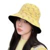 Bucket hat women's high sense summer moisture-proof sun protection sun hat spring and autumn versatile double-sided bucket hat