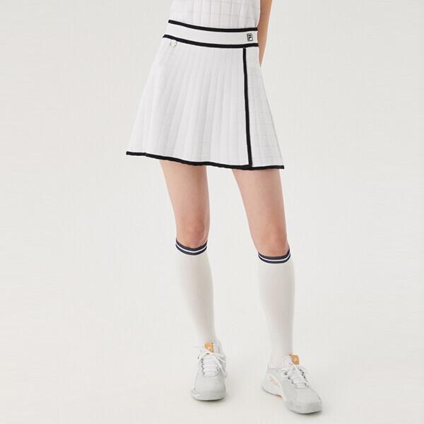 Fila Трикотажная плиссированная юбка Fs2skg2371f Whi