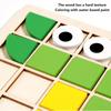 Wooden Mosaic Puzzles Geometric Shapes Building Blocks Pattern with Design Cards Kindergarten Classic Educational Shape Puzzle