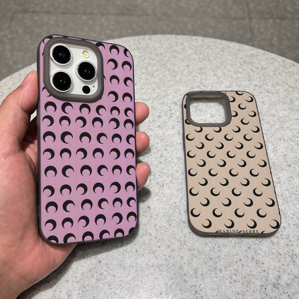 Роскошный чехол M-Marine Serre для iPhone 17 16 15 11 12 13 14 Pro Max Мягкий гофрированный силиконовый чехол