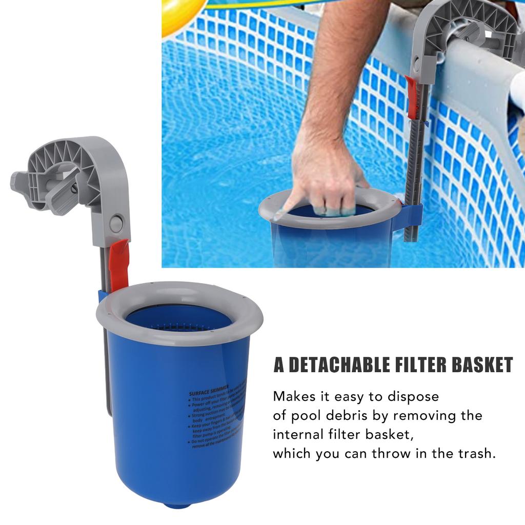 Надземный скиммер для поверхности бассейна, синий настенный скиммер для поверхности бассейна, автоматический скиммер для очистки бассейна