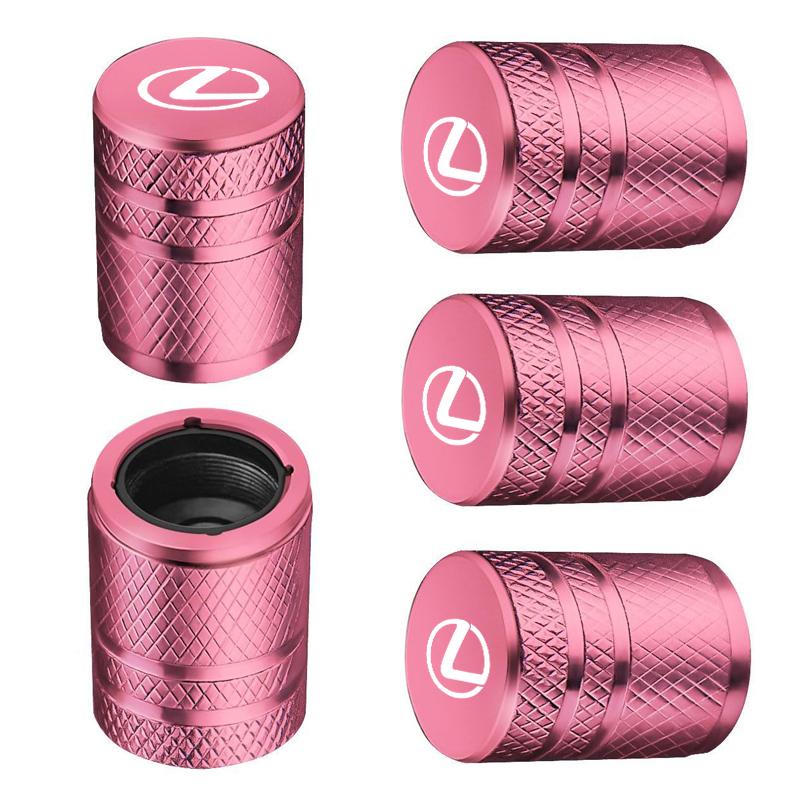 for Lexus ES300 RX330 RX300 GS300 IS250 CT200h IS300 NX RX LX GX Car Wheel Tire Valve Caps Tyre Stem Covers Airdust Waterproof AFT1