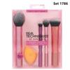 Makeup Brush Set Cosmetic Foundation Powder Blush Eyeshadow Kabuki Blending Practical Technique Beauty Tool Brush Makeup Cosmetic Brushes, 10 Pieces