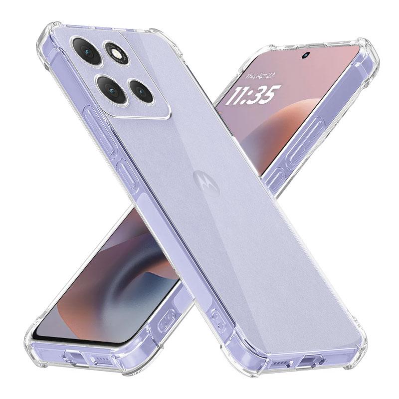 Для Moto G86 Power G67 Power Чехол Силиконовый Мягкий Чехол для Телефона Для Motorola G56 Moto G86 G06 Прозрачный Защитный Чехол с Подушкой Безопасности