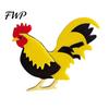 Farm-themed Jewelry Chicken Rooster Brooch Pin, Acrylic Lightweight Farm Scratch-resistant Animal Jewelry, for Backpacks Hats Jackets Thanksgiving