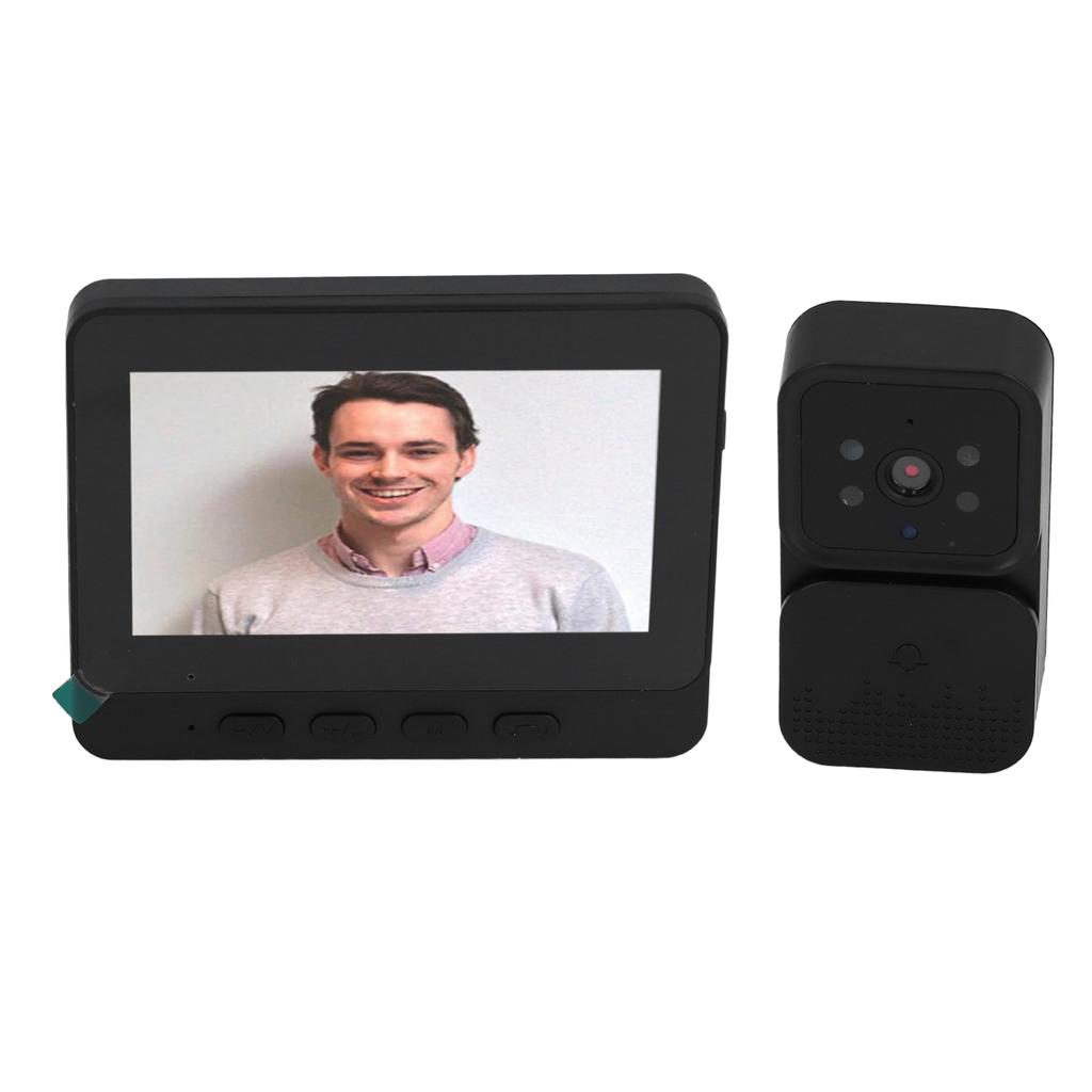 Беспроводной видеодомофон 4.3in стабильное соединение 2-сторонний домофон WiFi видеодомофон для дома в помещении