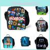 Модная сумка для ланча Roblox для студентов и офисных работников, плечевая сумка из ткани Оксфорд