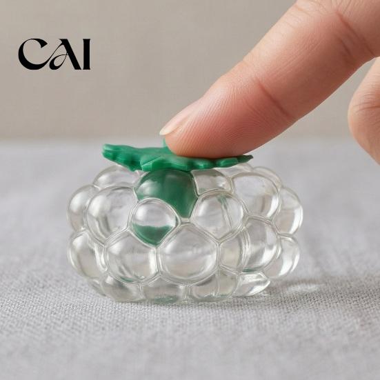 Stress Relief Squeeze Toy Strawberry Grape Toy, Realistic Fruit Sensory Anxiety Relieving Office Desk for Kids Adults