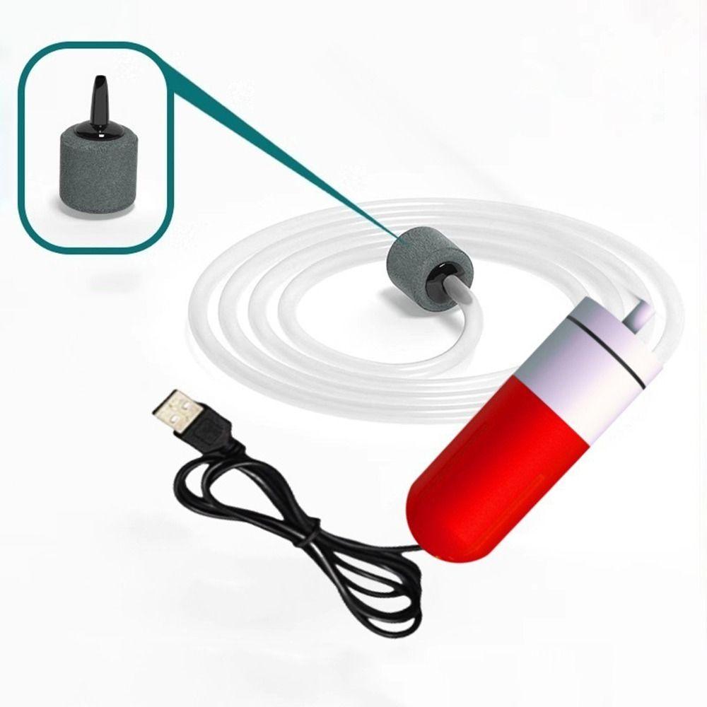 USB Charging Aquarium Oxygen Air Pump Ultra Quiet Oxygen Aerator Air Compressor Aerator Aquarium