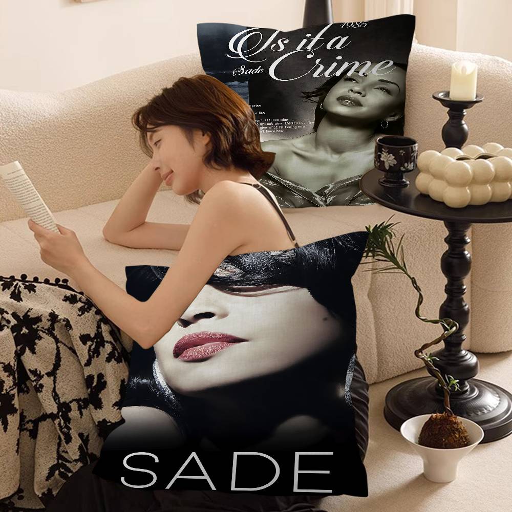Подушка-чехол для сиденья singer Sade, чехол для автомобильной подушки 45x45 см, чехол для поясничной подушки, чехол для диванной подушки