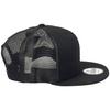 New Era 9FIFTY Mesh Solid with 99HeadwearShop Standard Men's Cap, Color, Sticker, Fit, Black, [Used]