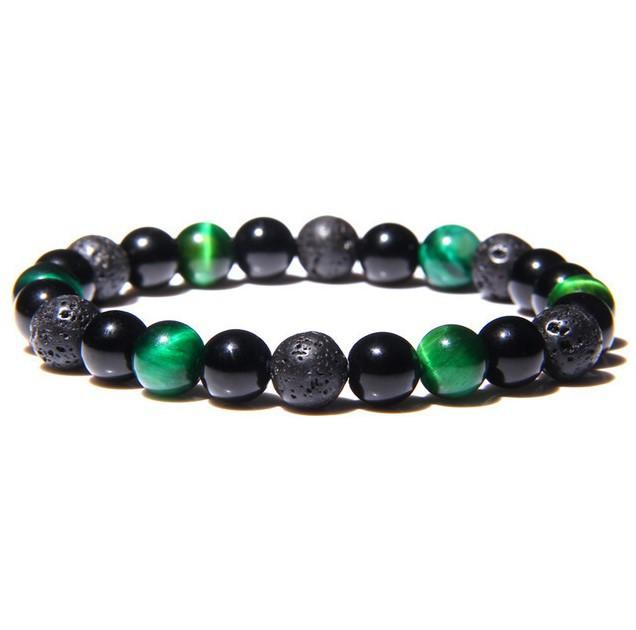 New Hematite Tiger Eye Pulsera Obsidian Bracelets Jewelry Soul Beads Natural Unisex