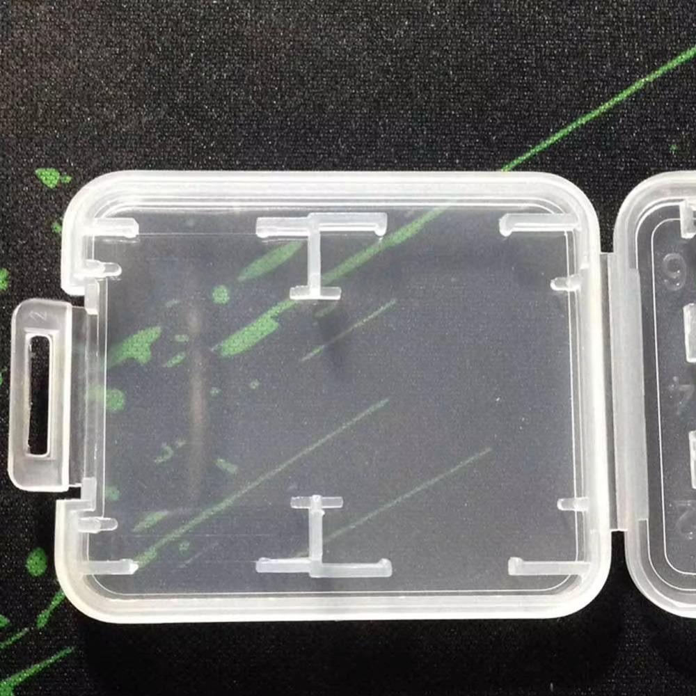 Transparent Memory Card Storage Case Dustproof Micro Box SD Card Holder SD SDHC TF MS Memory Card