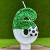 Creative Football Numbers Birthday Candle Cake Decoration Diy First Anniversary Celebration