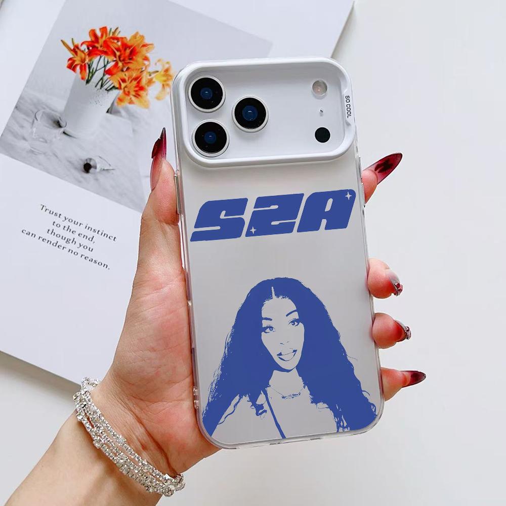 Чехол для телефона Saturn Singer S-SZA для iPhone 17 16 15 14 13 12 11 Pro Max Air Матовый Лазерный Аврора Ударопрочный Funda
